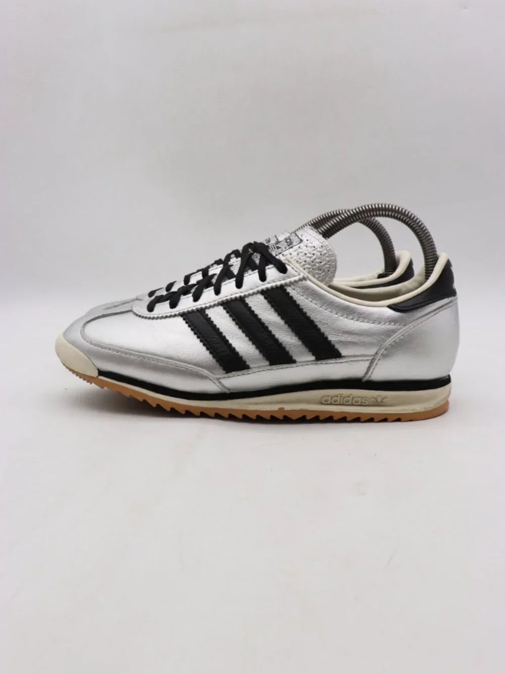Adidas Originals SL72 OG Women’s 7.5 Sneakers Silver/Black Metallic Retro JH6363